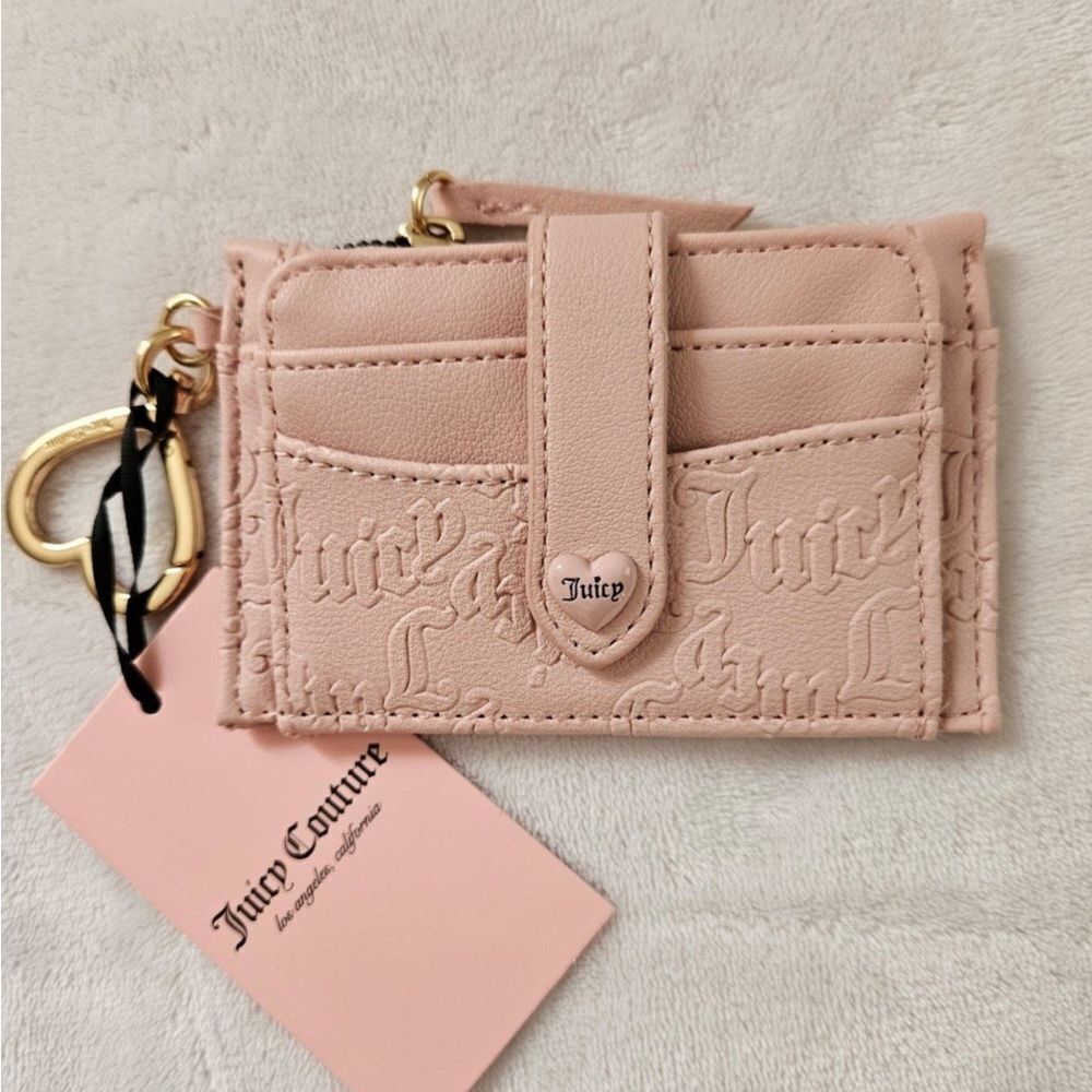 Juicy Couture Pink Daimond Heartless Tab Elongated Wallet